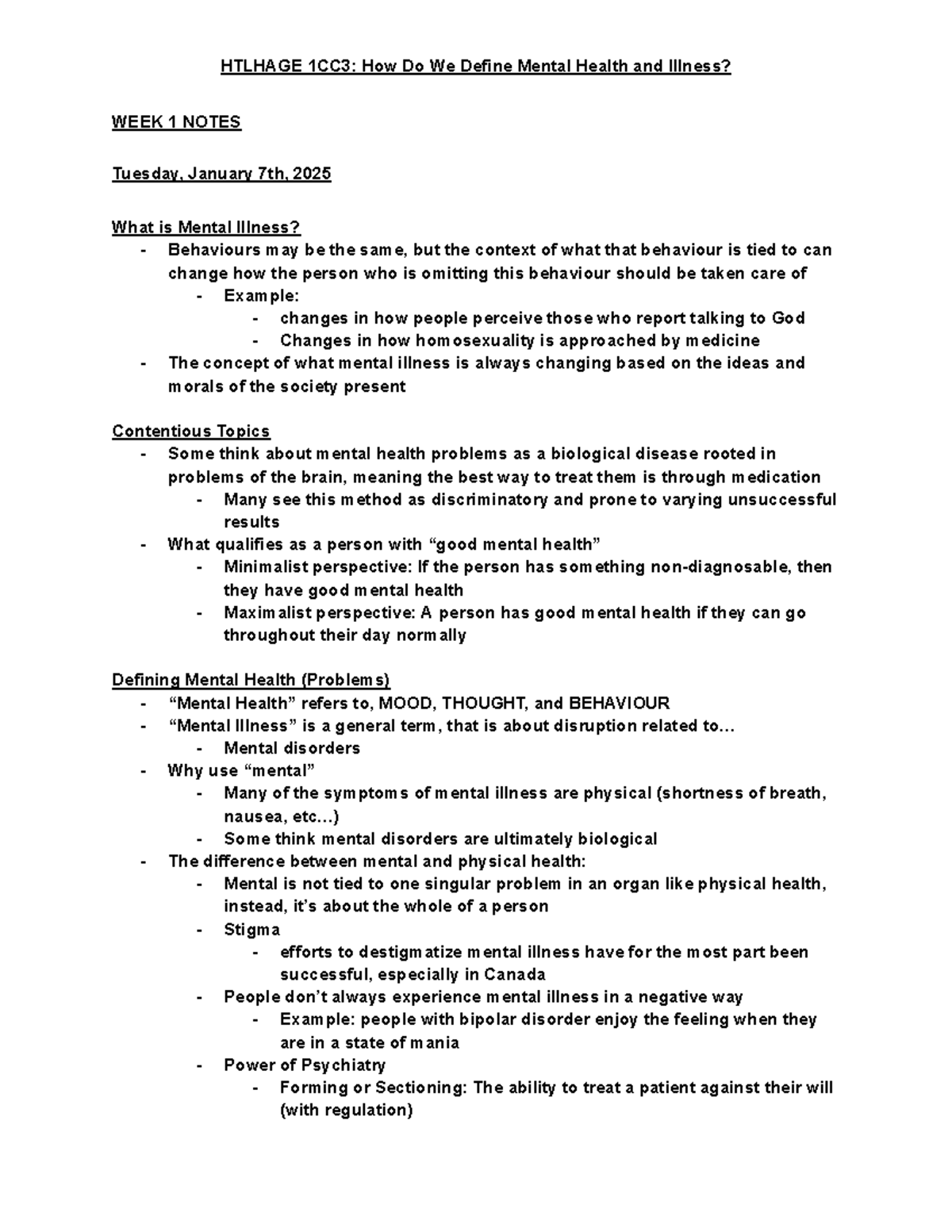 Htlhage 1CC3 Midterm Notes (ALL IN ONE) - HTLHAGE 1CC3: How Do We ...