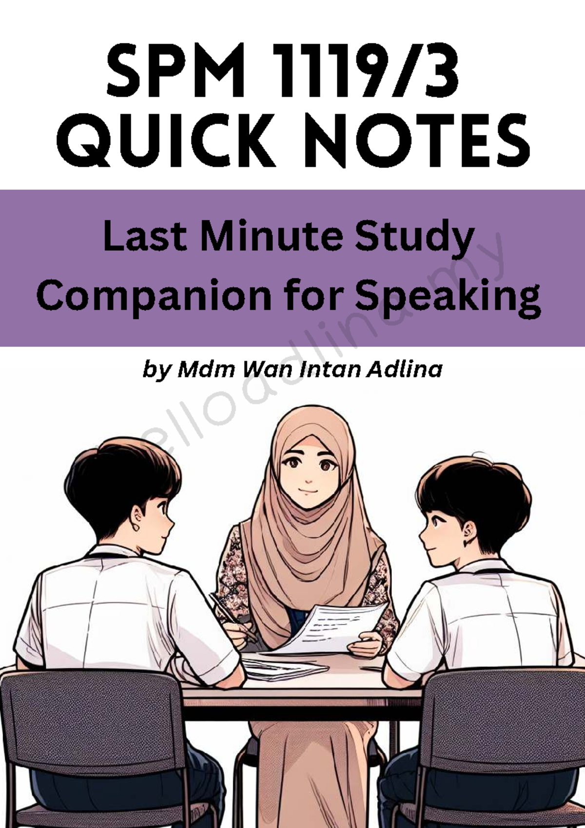 SPM Speaking Last Minute Study Companion Web Quality - SPM 1119/ Quick ...