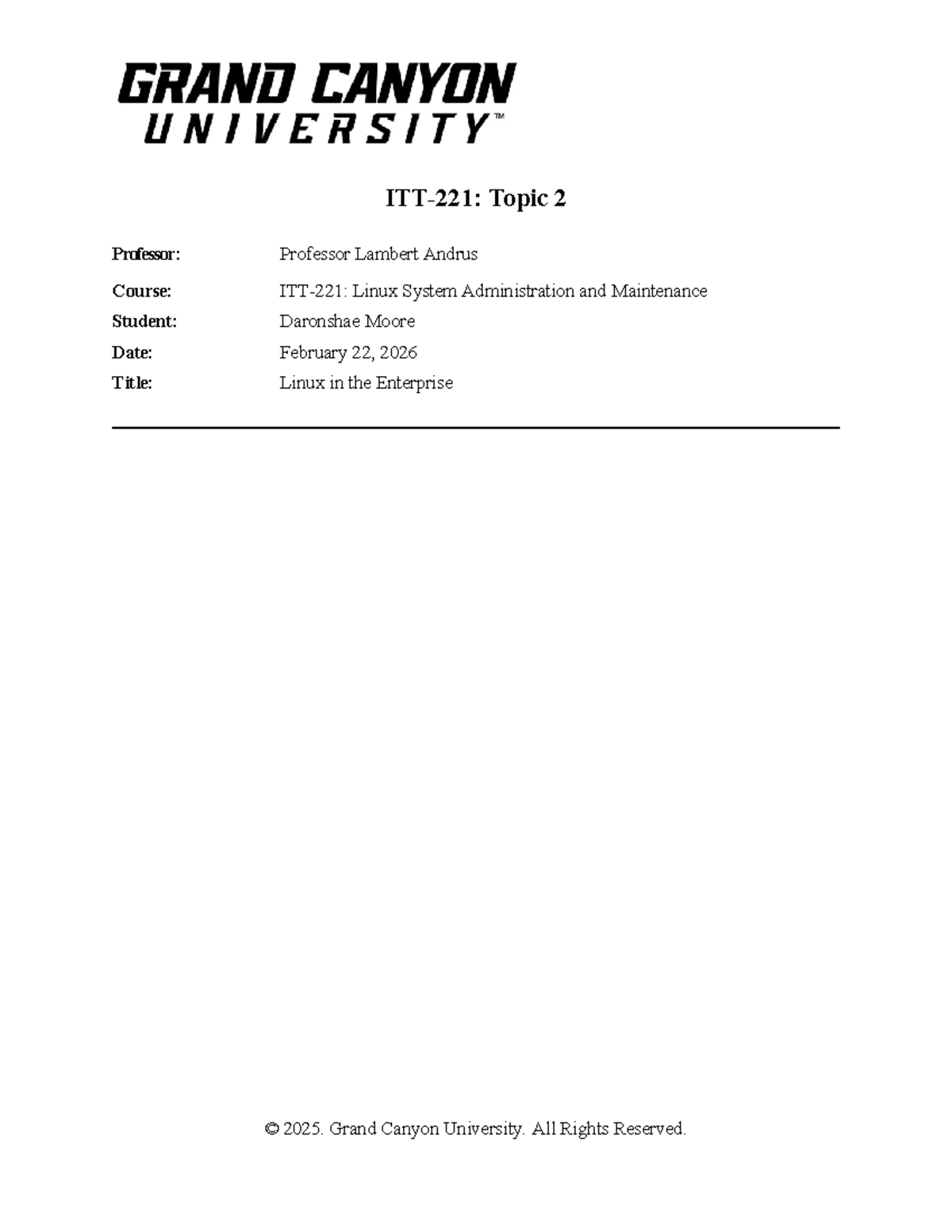 Linux System Administration: Network Design Overview (len21ts0024 ...