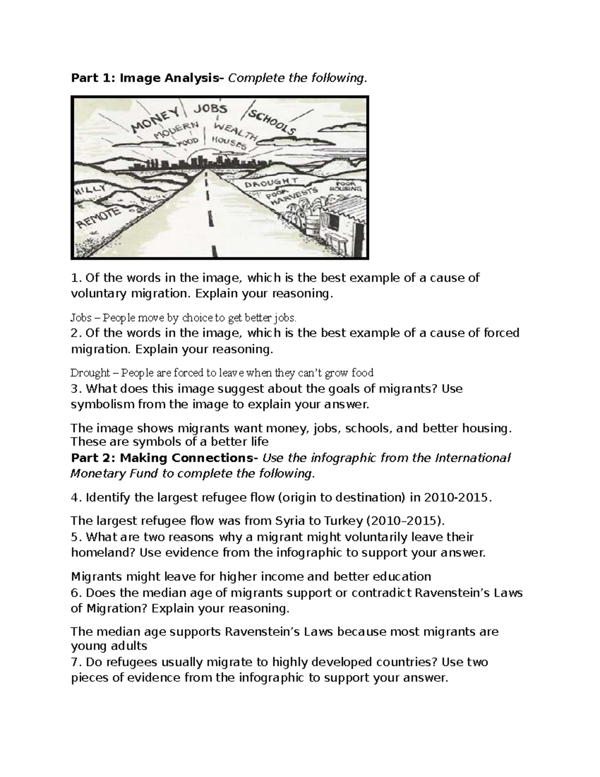 Migration Causes and Historical Flows: A Study Guide (Course Code: 2 ...