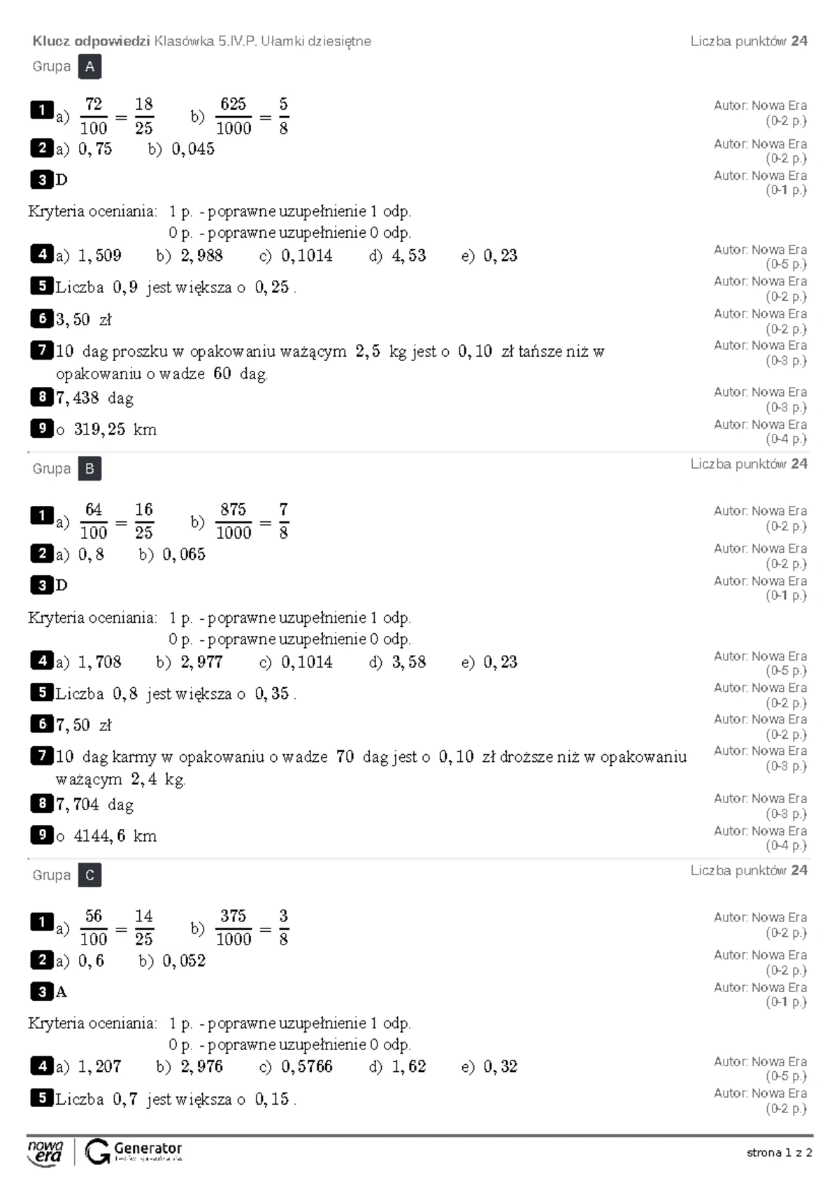 Pdf-10122020-liczby-na-co-dzie-sprawdzian-wiadomoci compress - Klasa 6