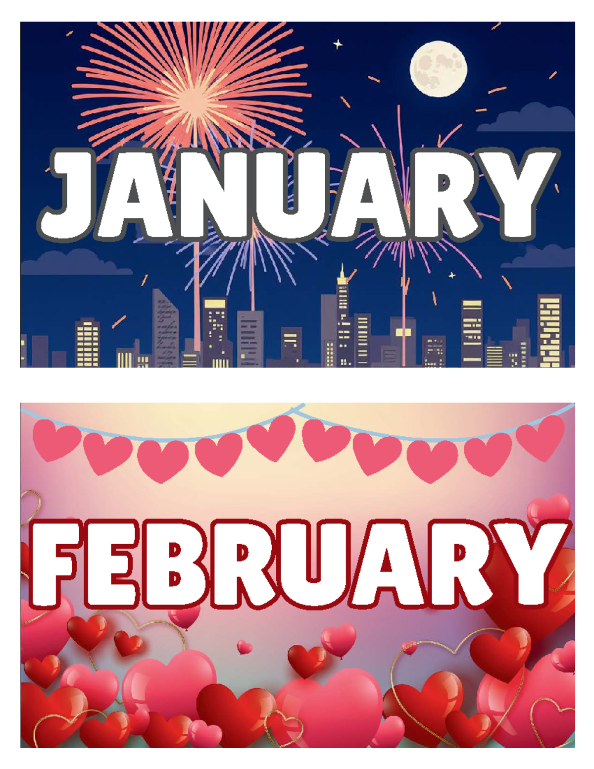 Months OF THE YEAR - Elementary Education - JANUARYJANUARY ...