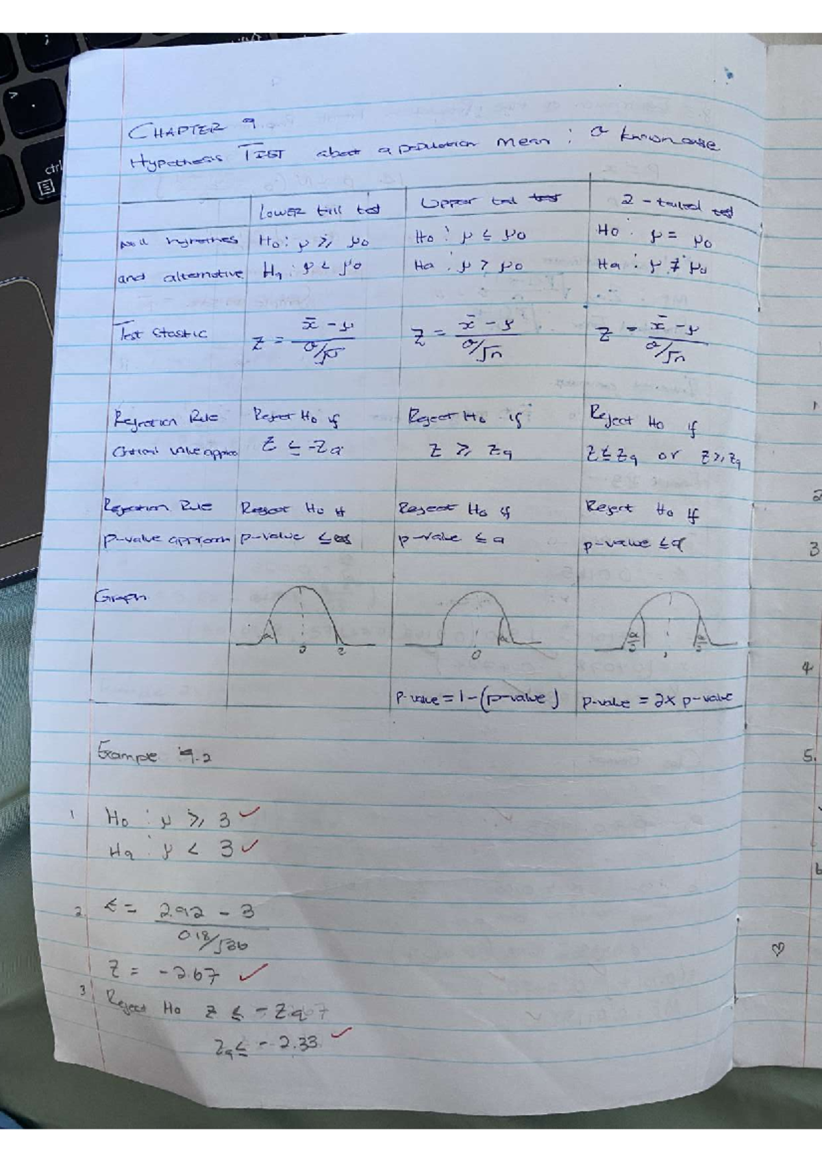 STK 110 - Chapter 9: Hypothesis Testing for Population Mean - Studocu