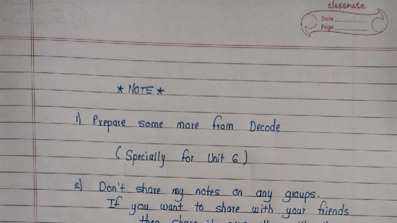 CNS Endsem Notes By Dk🖤 - classmate Date Page NOTE 1) Prepare some more ...
