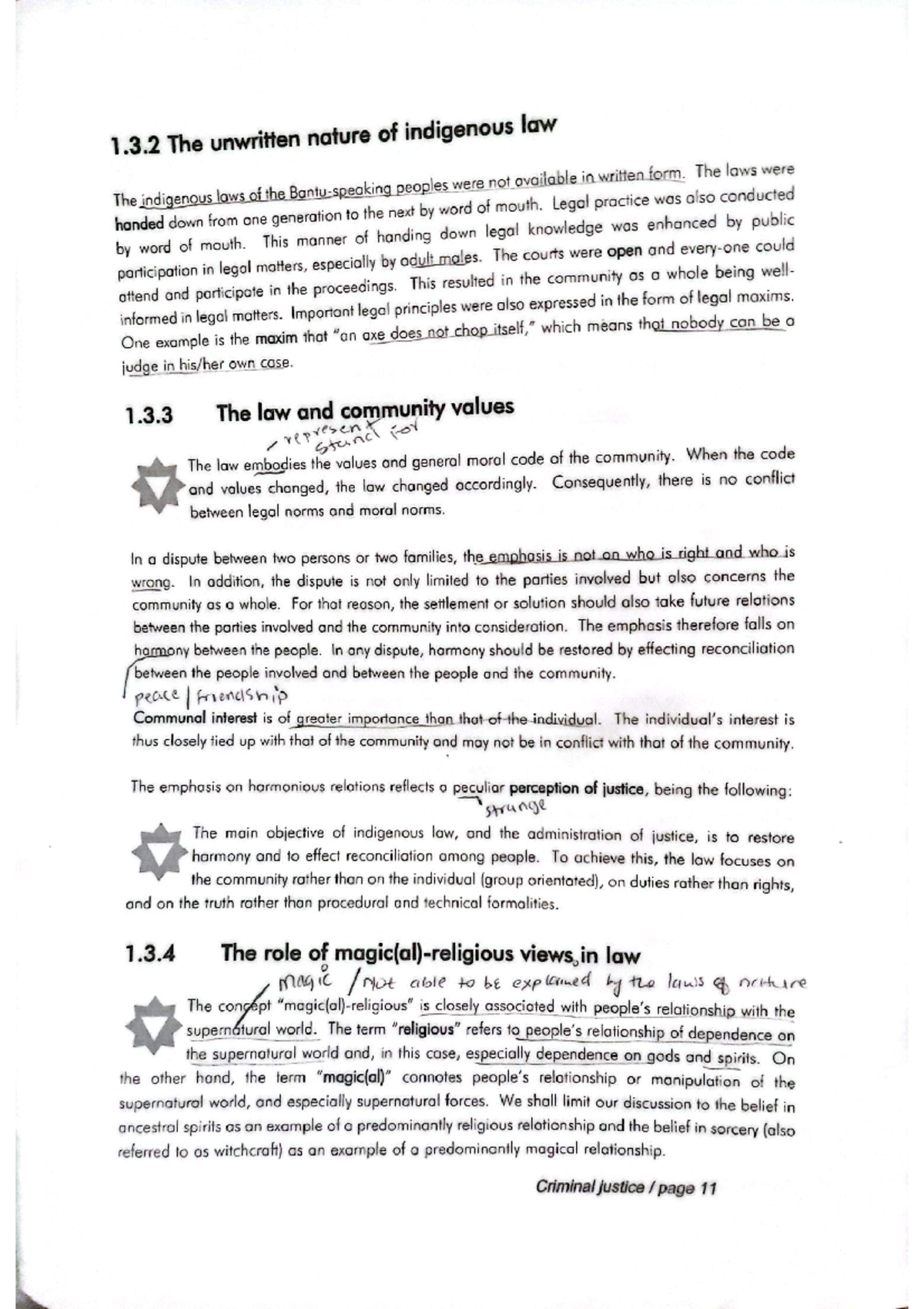 Indigenous Law and Community Values: Insights for CJ 101 - Studocu