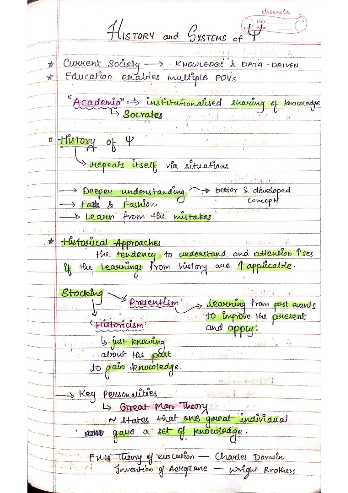 HSP 2nd Sem Notes: History and Systems of Knowledge - Studocu