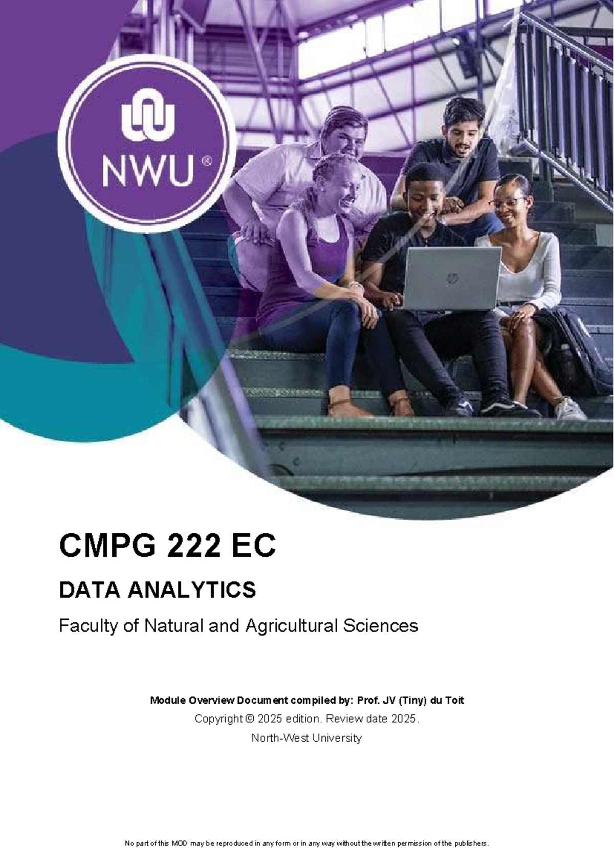 CMPG222 Data Analytics Module Overview - Faculty of Natural Sciences ...