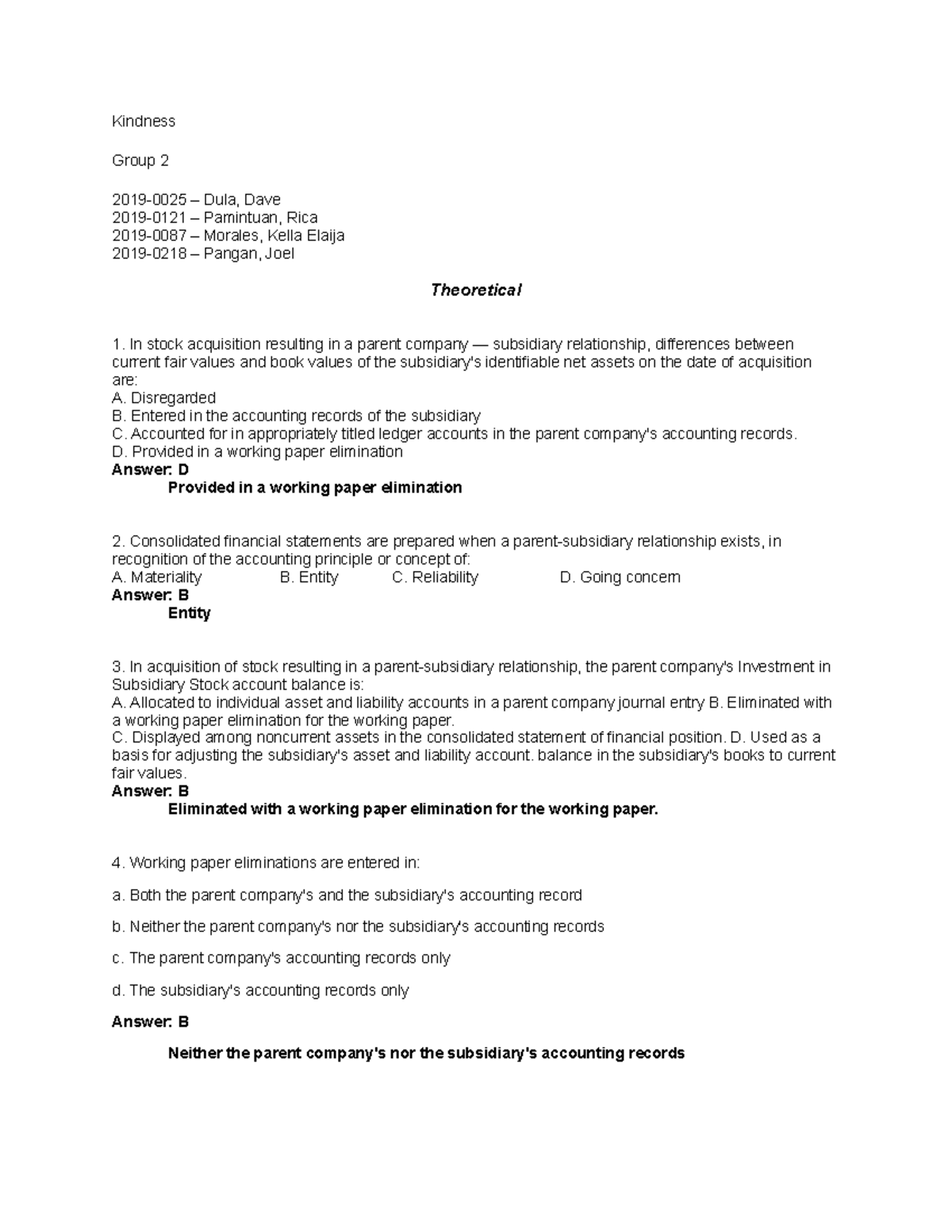 Guerrero BUS 101 Chapter 15: Business Combination Procedures & Key Concepts - Document Preview