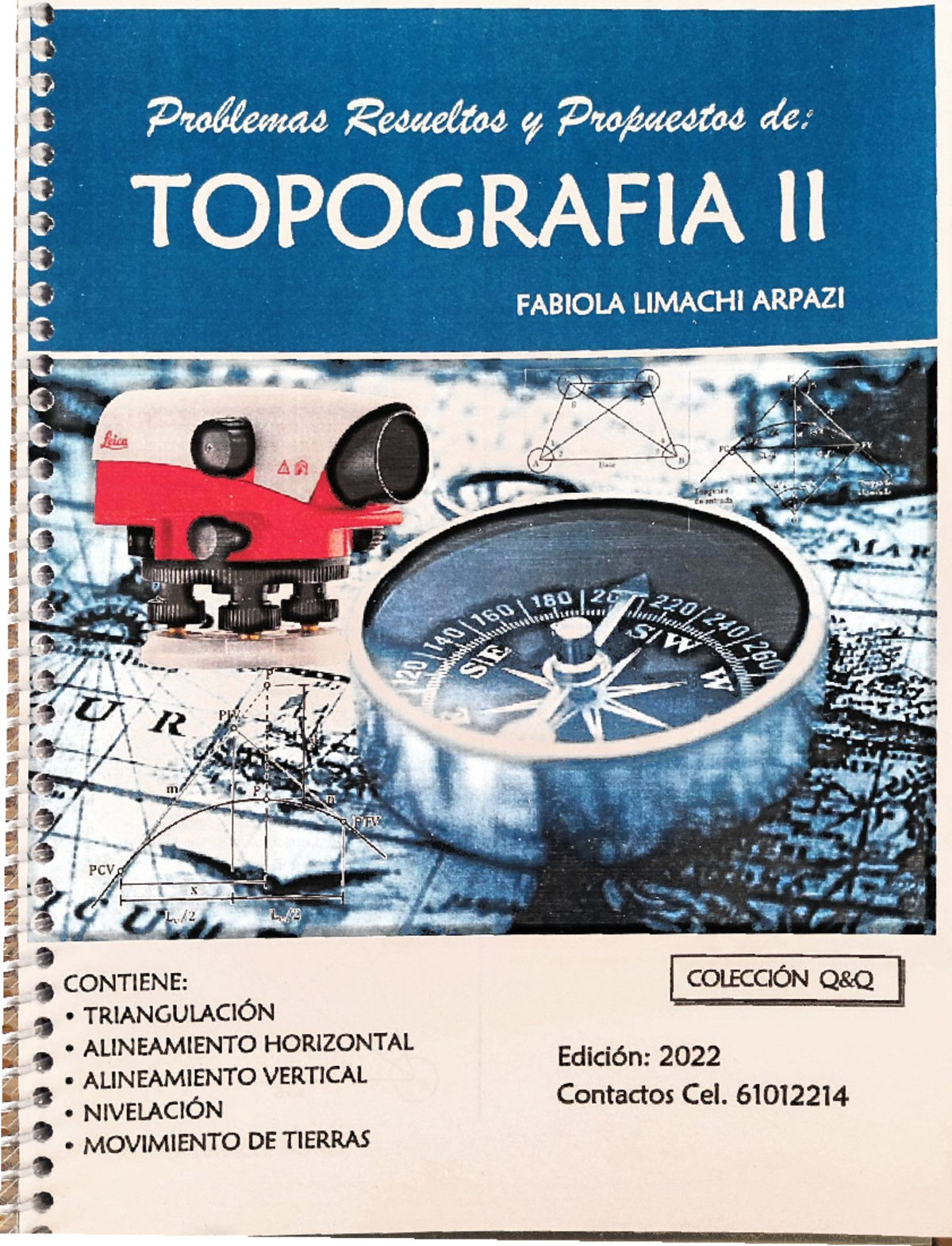 TOPOGRAFIA II - SOLUCIONARIO - EDICION 2022 - FABIOLA LIMACHI ARPAZI - Document Preview