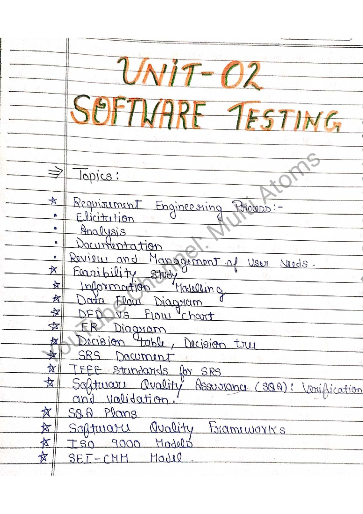 Unit 2 - this is course subject - SOFTWARE TESTING Topics ...