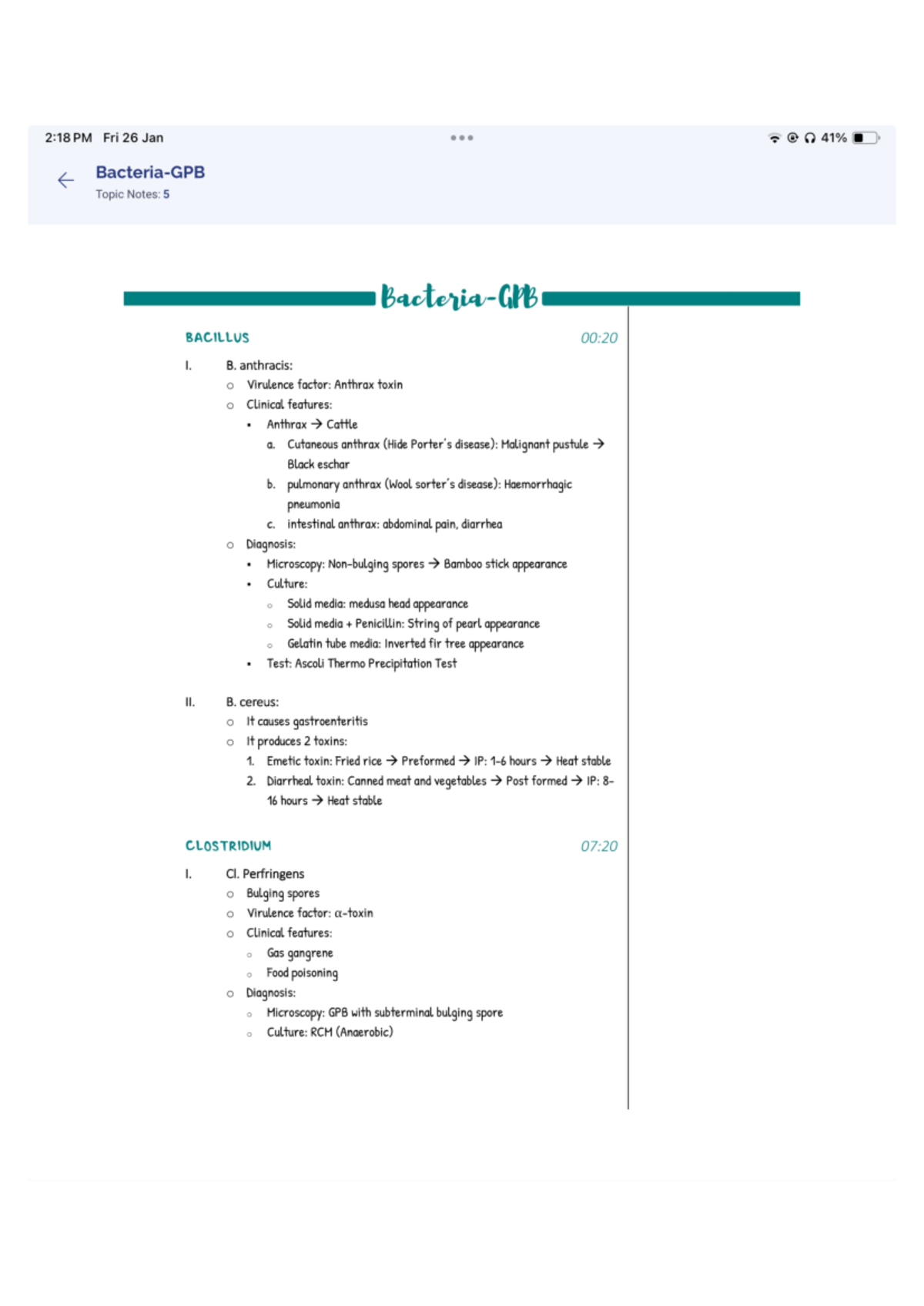 GPB - Summary of gram negative - 2:18 PM Fri 26 Jan O Topic Notes: 5 ...