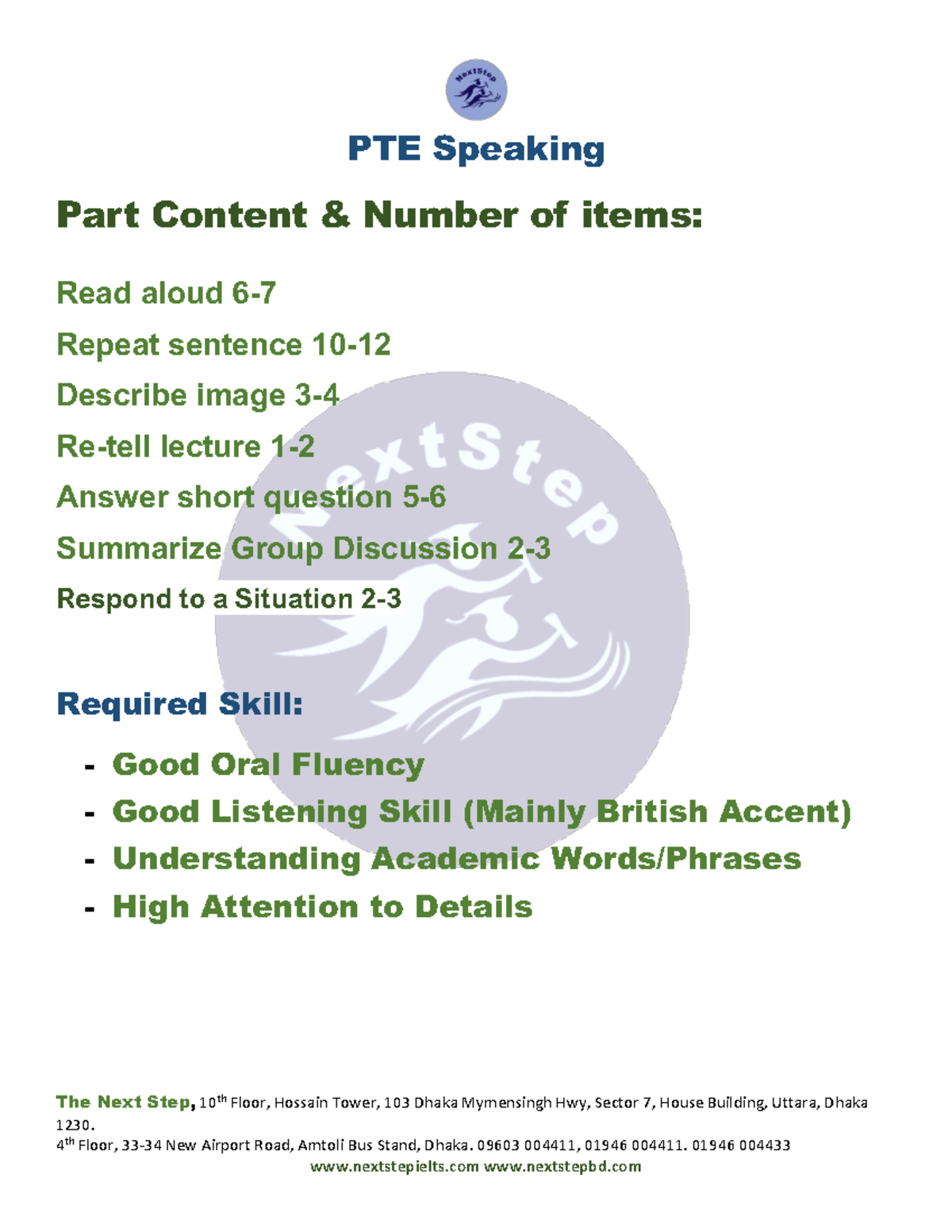 PTE Speaking Tips: Strategies for Success in Oral Fluency - Studocu