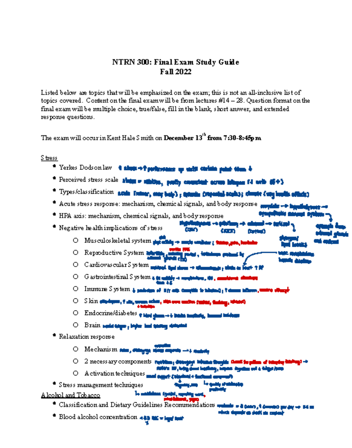 true or false alcohol caffeine sugar fats and tobacco all NTRN 300: Final Exam Study Guide for Fall 2022