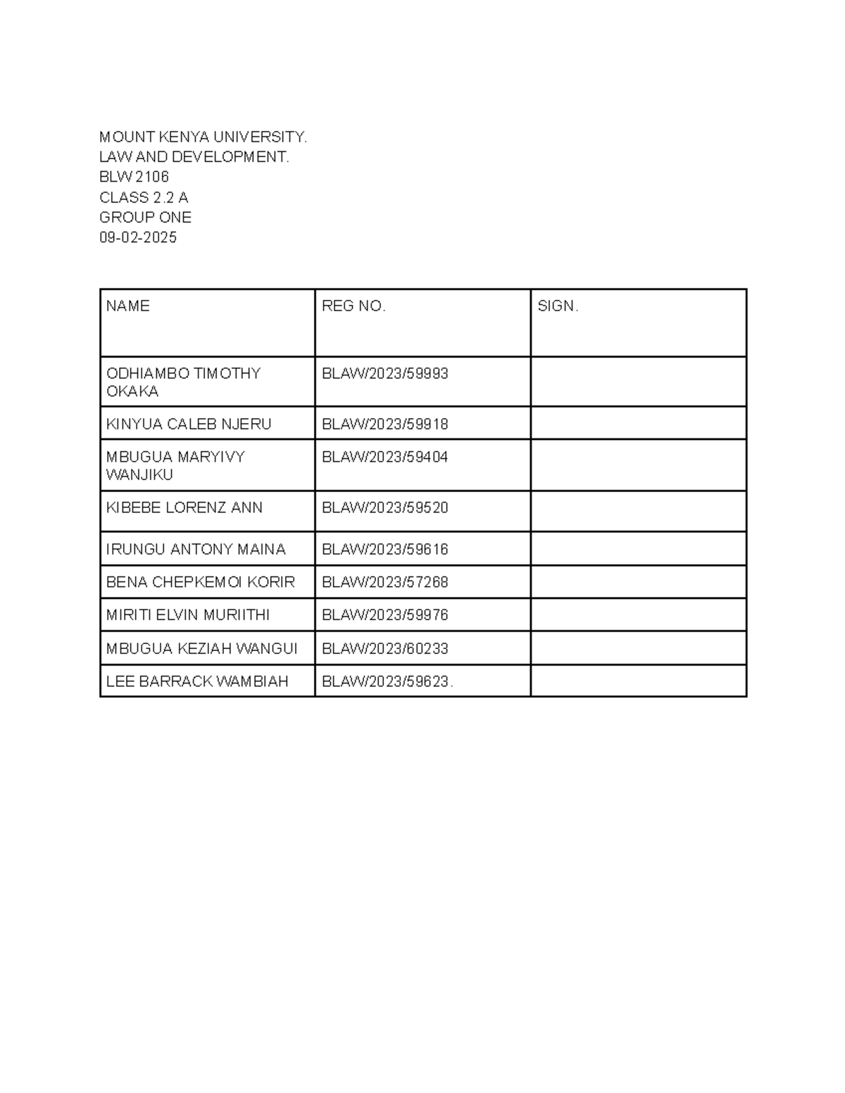 Law and Development Analysis: BLW 2106 Group 1 Case Study on Riverside ...