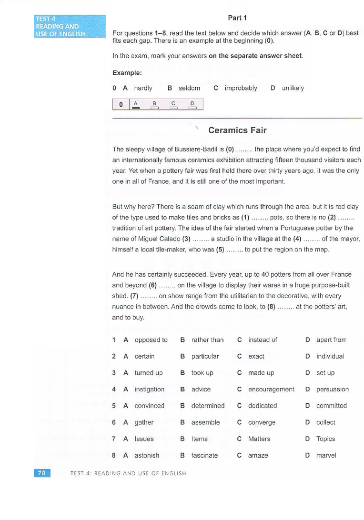 Advanced Practice Tests Plus T4: Reading and Use of English - Studocu