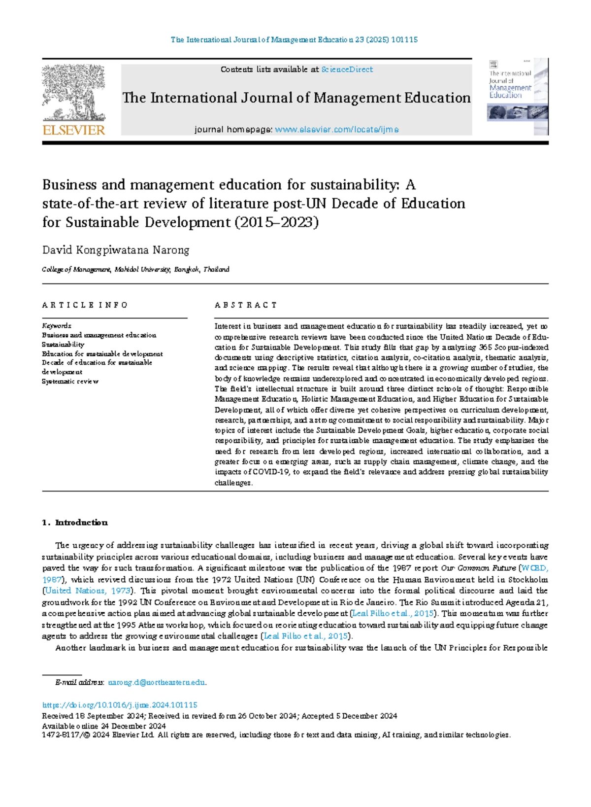 1-s2 - dấdawdas - The role of higher education in achieving sustainable ...