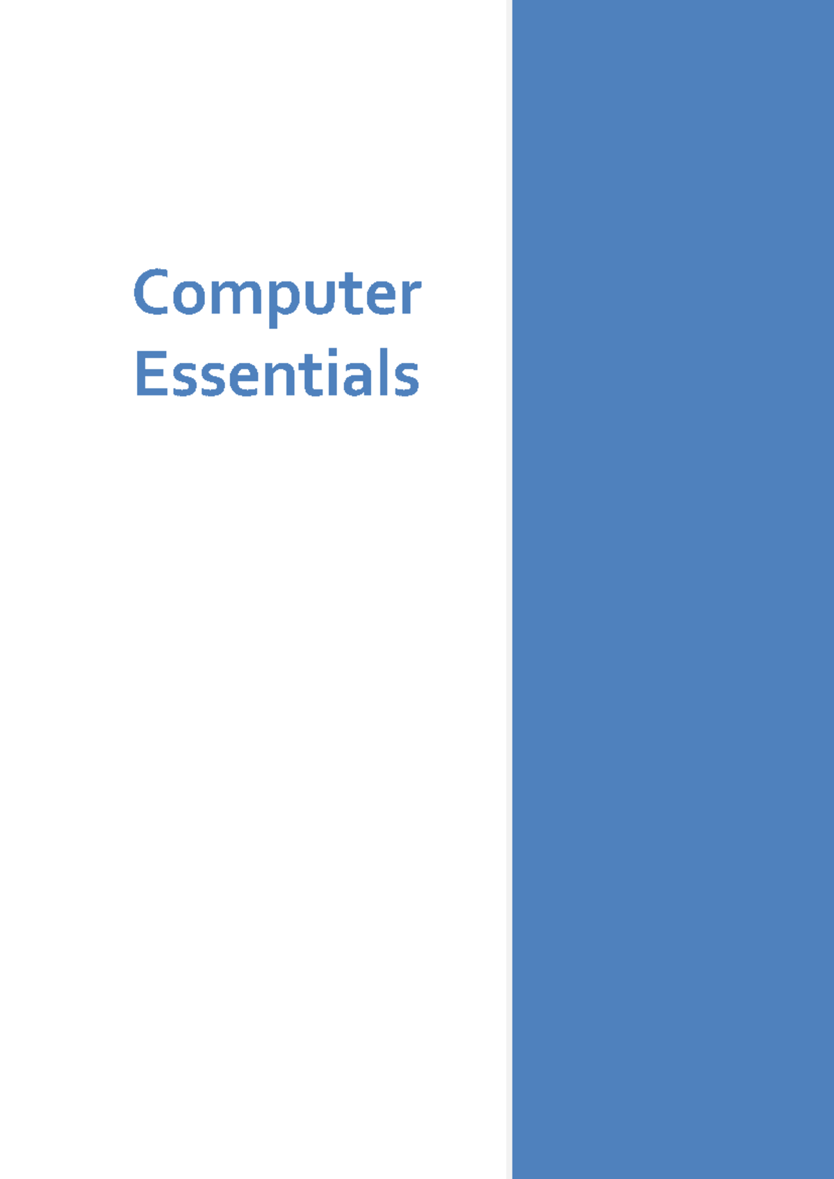 ICDL Computer Essentials Training: Module Overview and Key Concepts ...