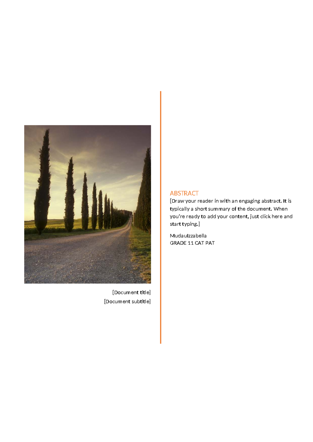 Engaging Abstract for GRADE 11 CAT PAT Planning and Summary - Studocu