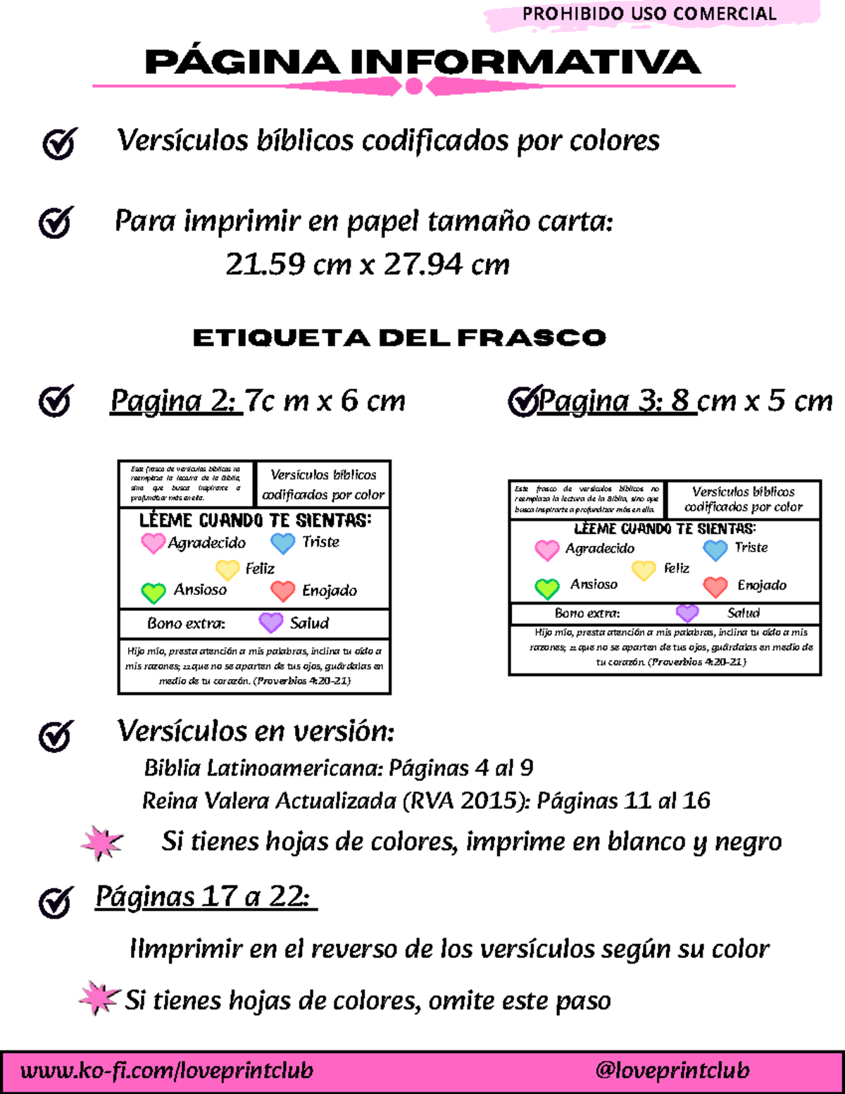 Versículos Bíblicos Codificados por Color - Loveprintclub - Document Preview