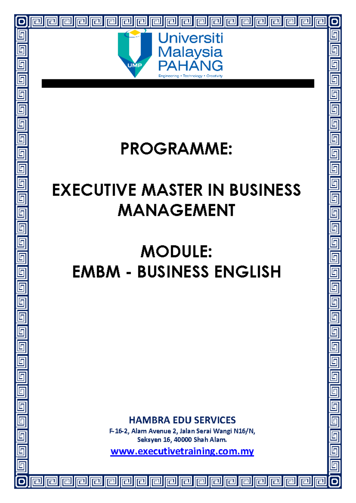 (EMBM) Business English: Handling Workplace Conflicts Guide - Studocu