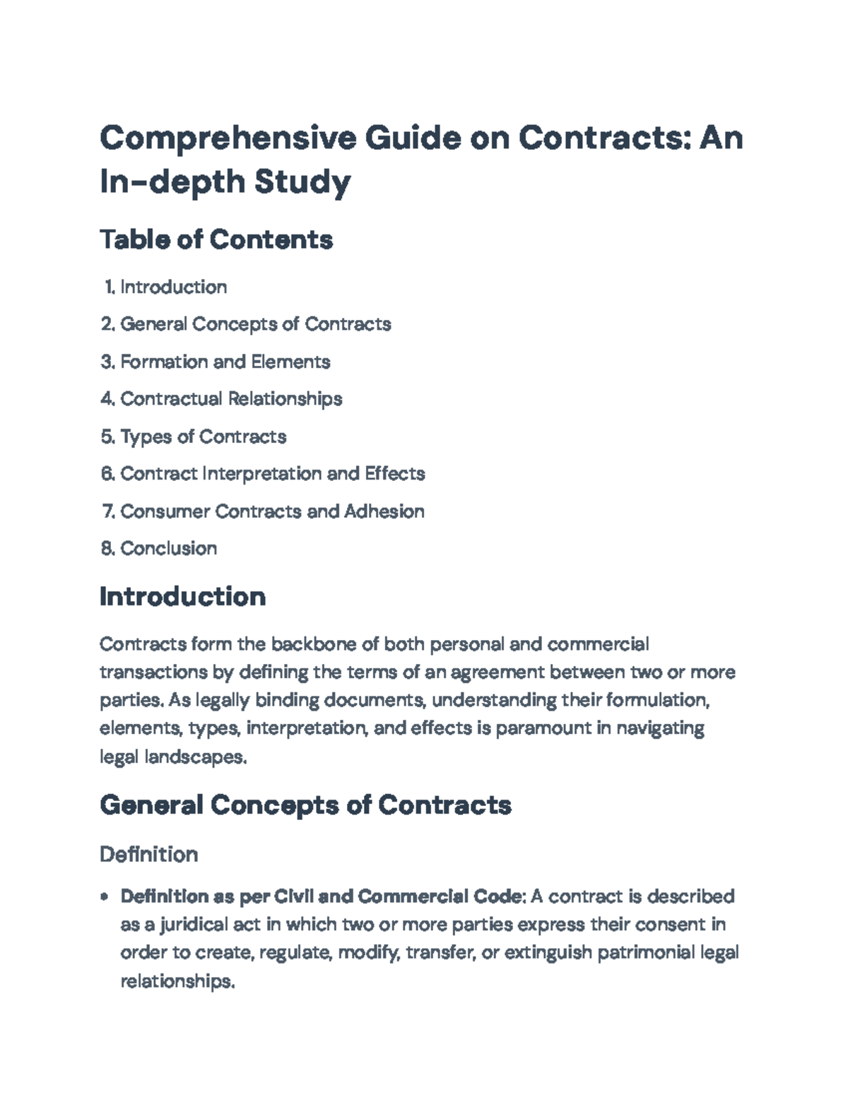 Comprehensive Guide to Contracts: Definition, Types & Implications ...