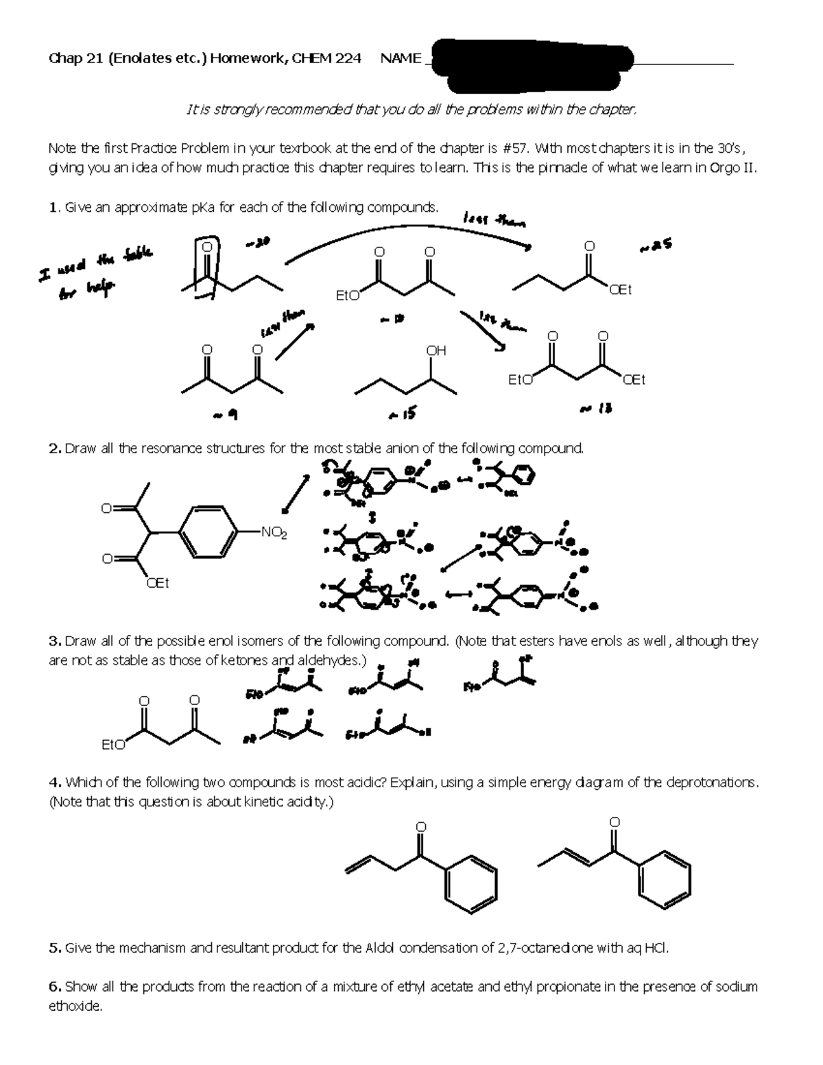 Solved (10 points) Spectra Identify:Each NMR spectra has an | Chegg.com, image size:1200x1553
