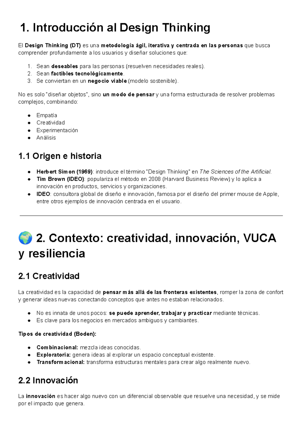 Final Exam: Introducción al Design Thinking y su Aplicación - Studocu