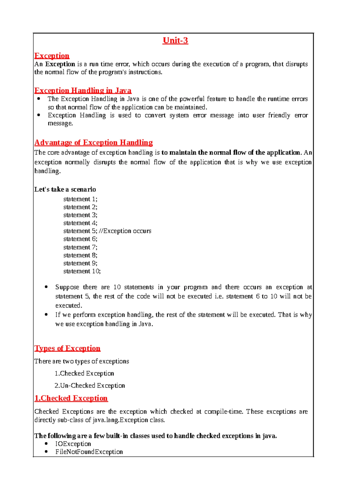 Java unit4 - Java is a high-level, object-oriented programming language ...