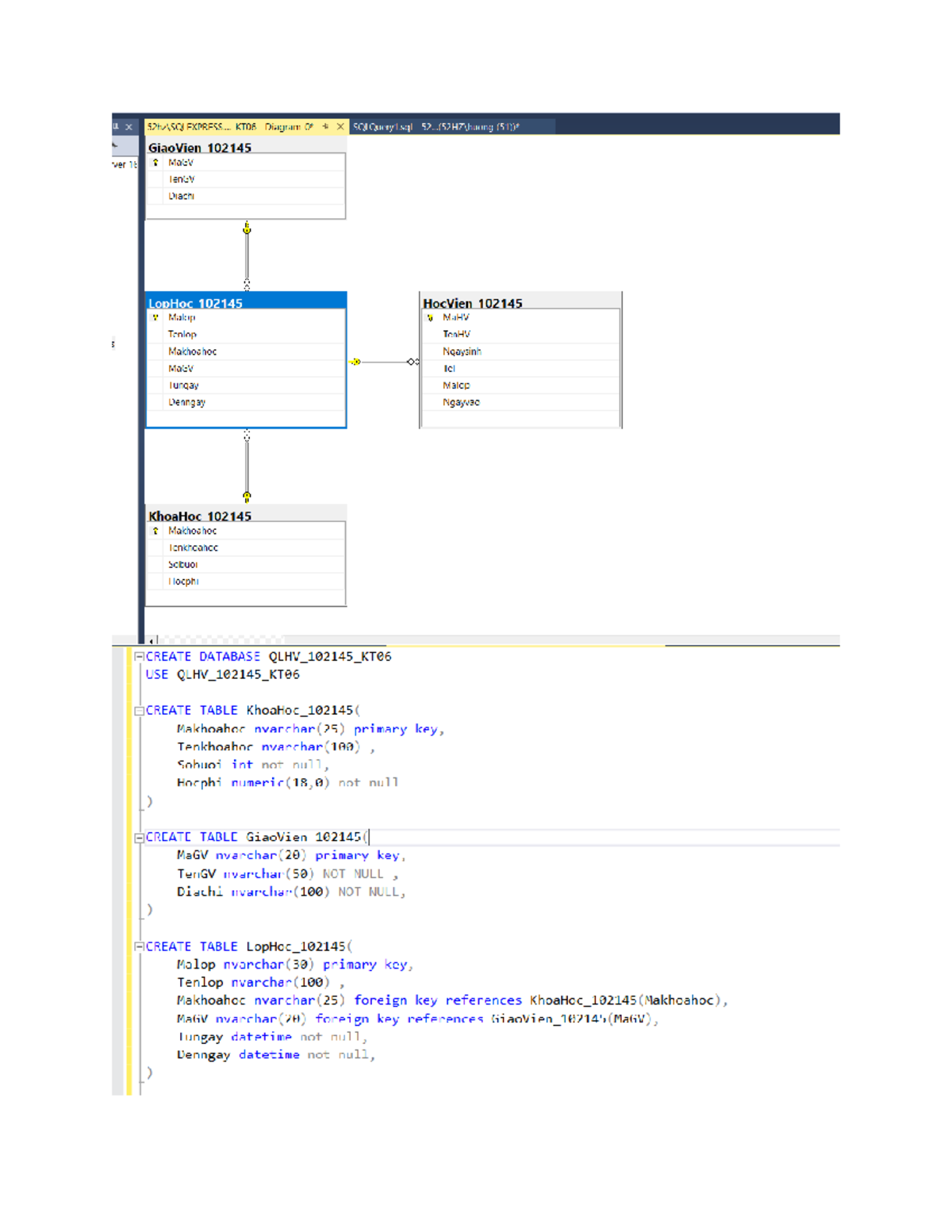 102145 QLCN BT05 - SQL Database Creation and Structure - Studocu