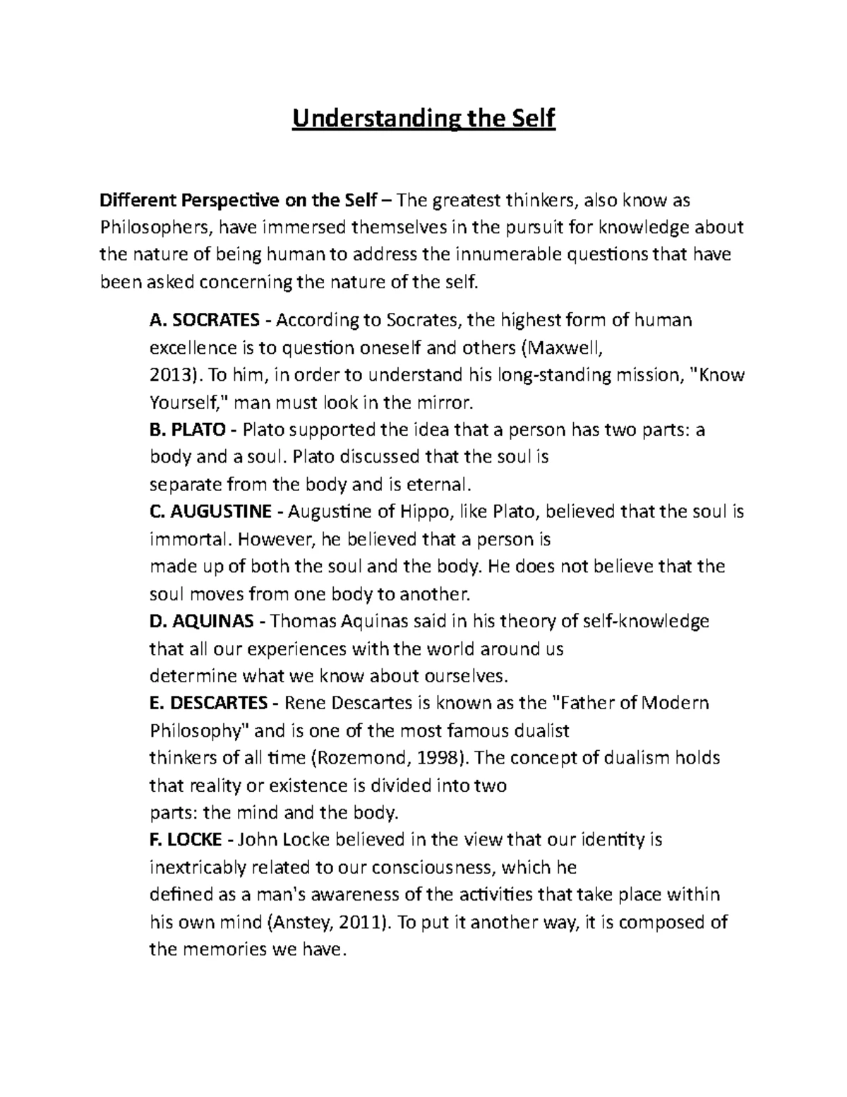 Rosenberg Self-Esteem Scale: Overview and Assessment Guide - Studocu