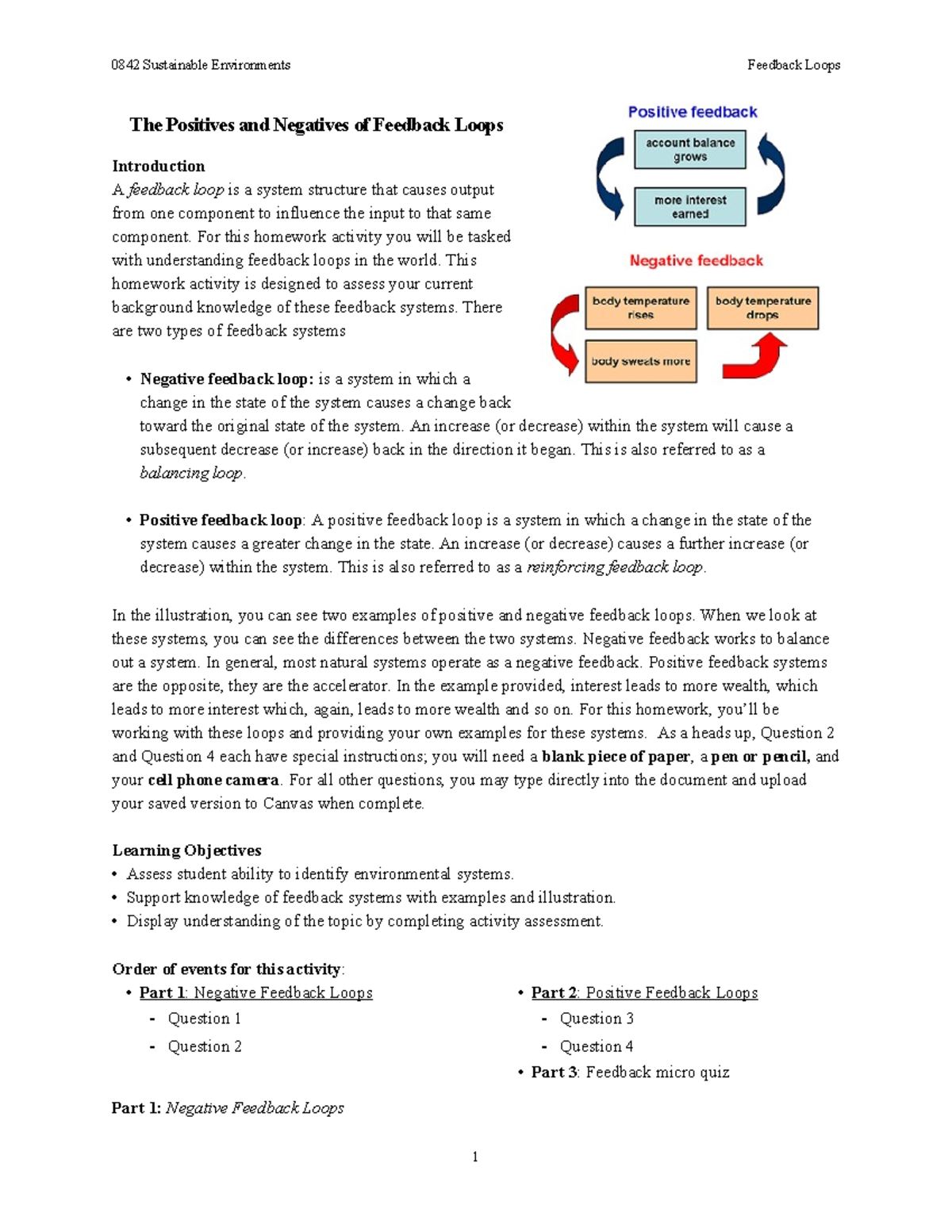 HW feedback loops-1 - Hazard vs risks - The Positives and Negatives of ...