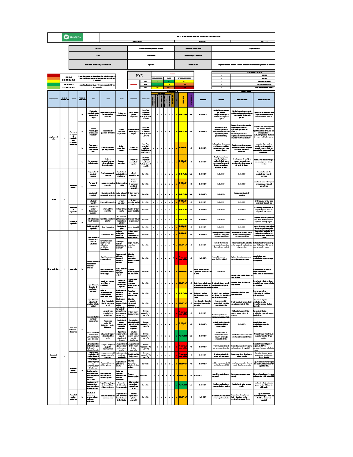 MATRIZ DE IDENTIFICACIÓN DE PELIGROS Y CONTROL DE RIESGOS EN ...