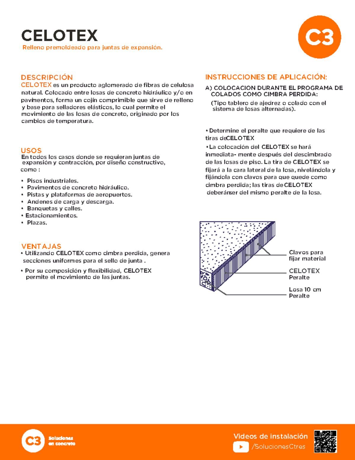 CELOTEX: Ideal para Juntas de Concreto Nuevo y Viejo - Guía de Uso ...