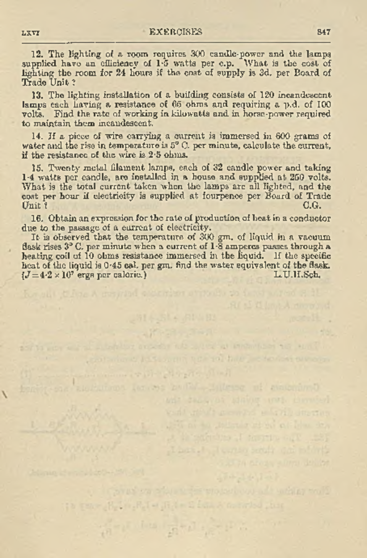 A Text Book of Physics – Part 450: Lighting & Current Exercises - Studocu
