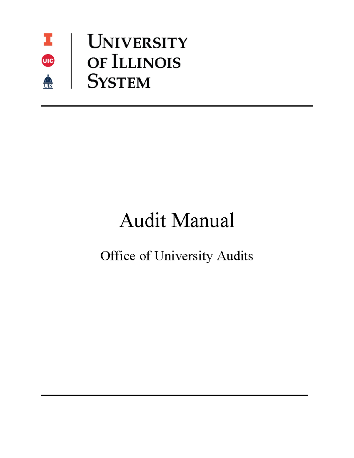 Audit Manual - bdjsnshdnd - Audit Manual Office of University Audits ...
