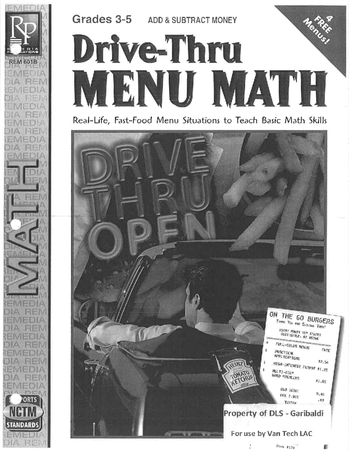 Menu Math: Add & Subtract Money - Practical Applications REM 601B - Studocu
