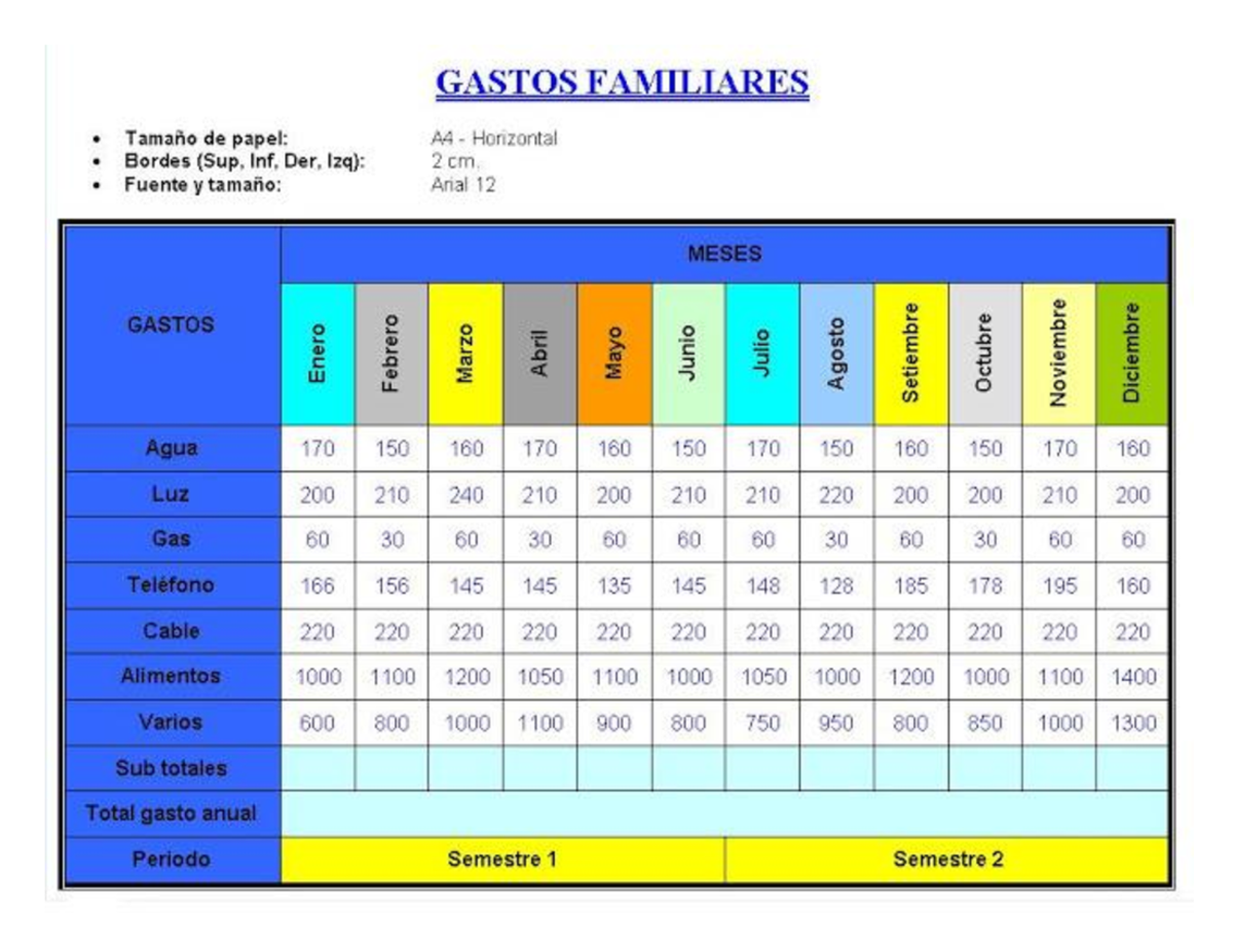 Trabajo 1 - Práctica de Preparación: Análisis de Gastos Familiares - Document Preview