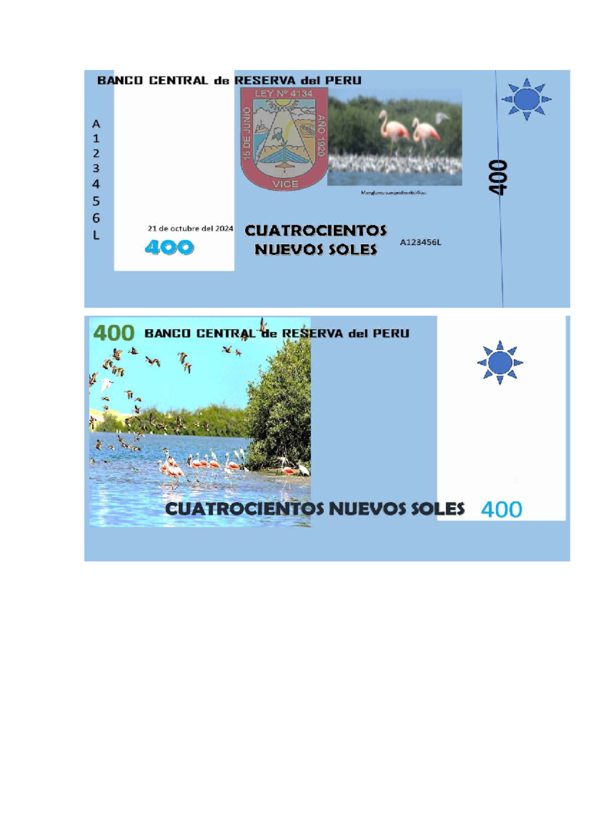 Billete - LKOLK - prueba de documento - BANCO CENTRAL de RESERVA del ...
