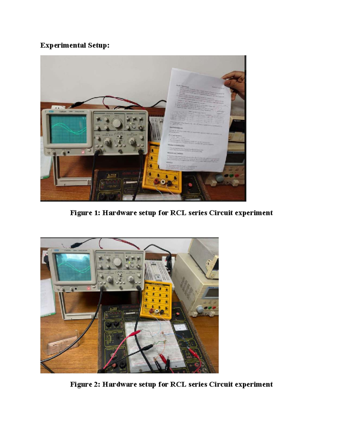 Ac 2 colour - Ac lab - Electrical Circuits I - Experimental Setup ...