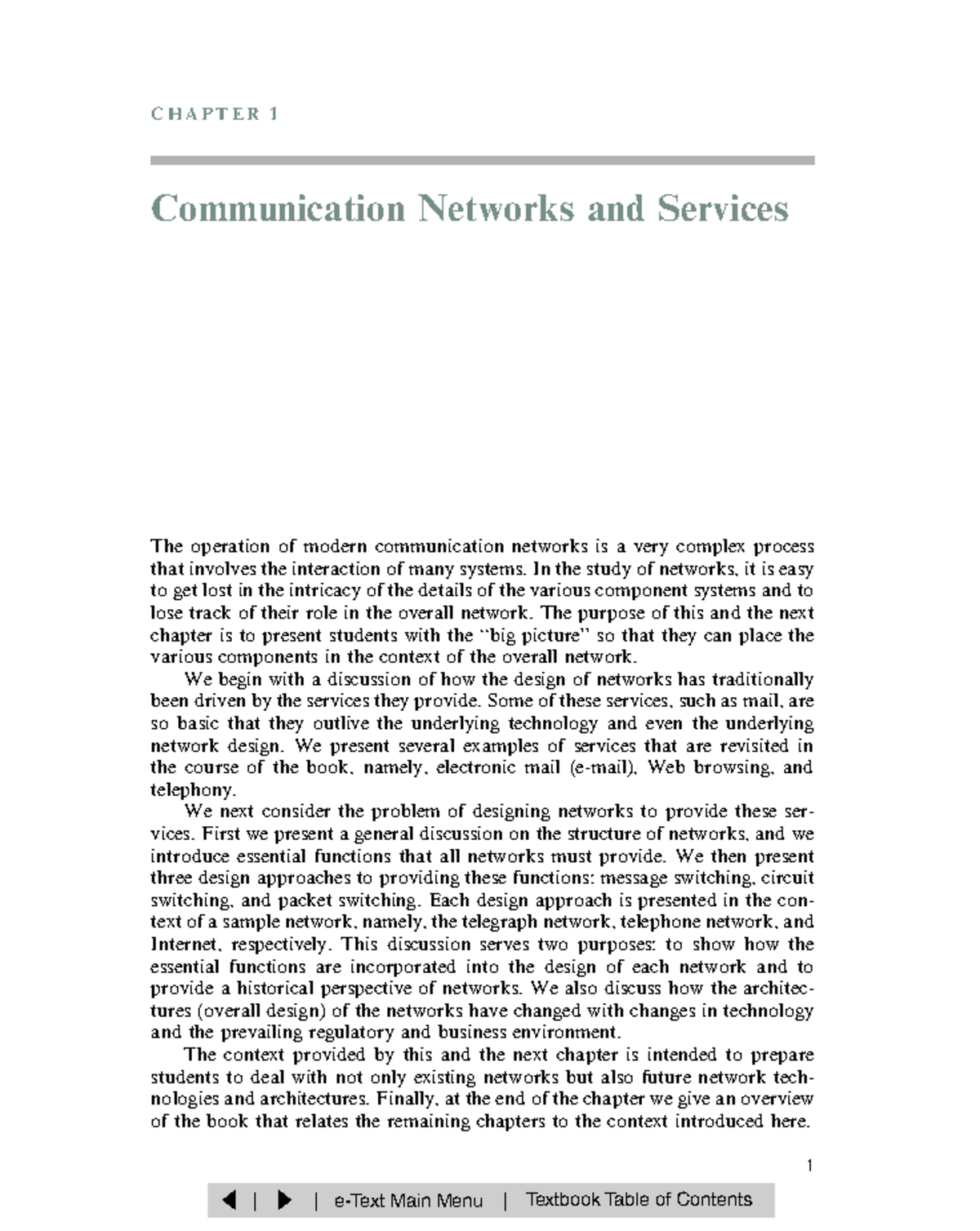 CH01 - Communication Networks and Services Overview - Studocu