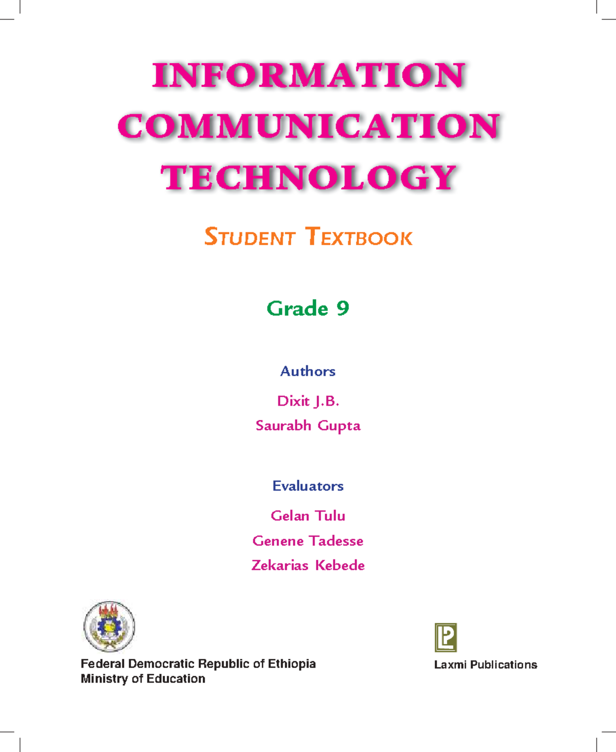 Grade 9 ICT Textbook: Essential Skills & Knowledge in Communication ...