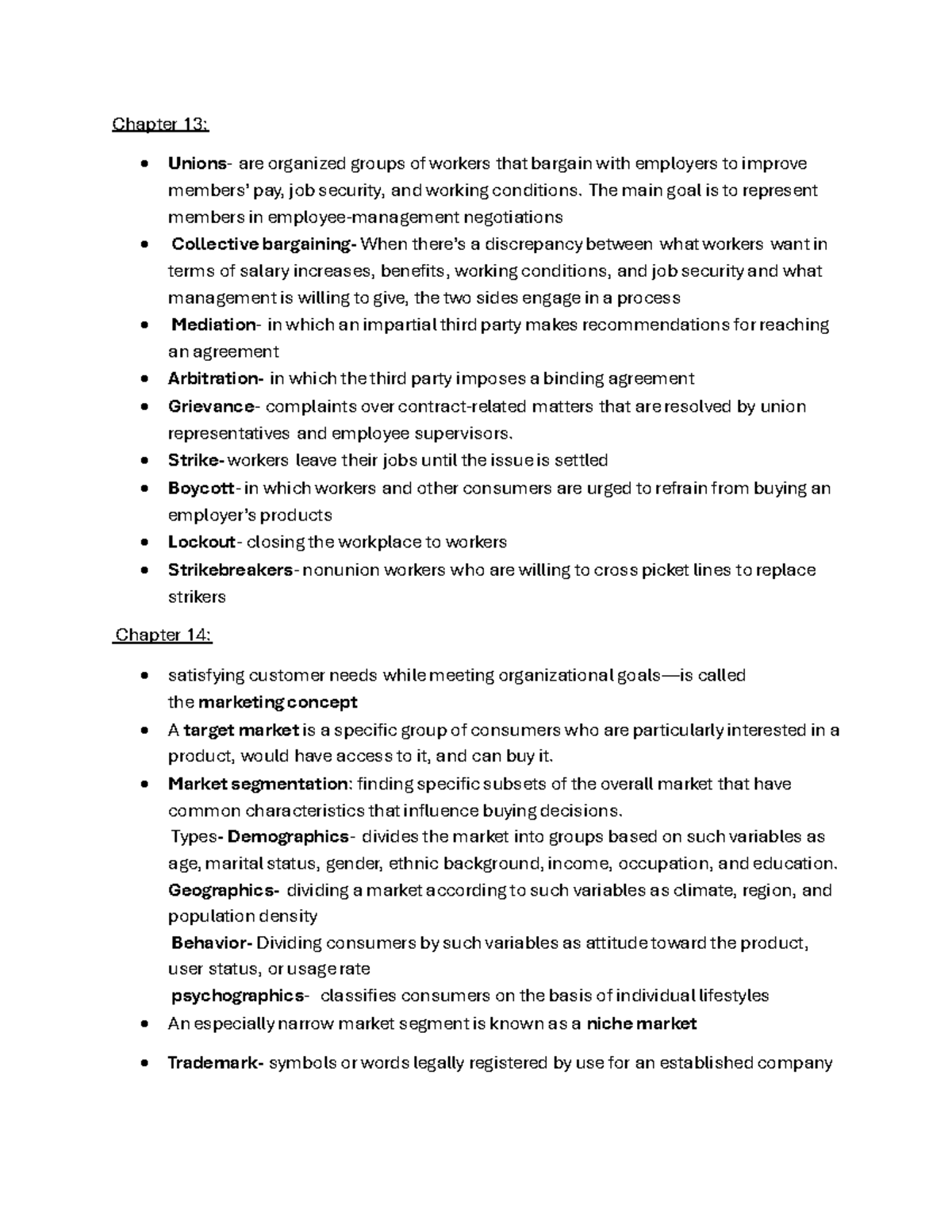 Foundations Exam Review: Chapters 13-18 Overview and Key Concepts - Studocu