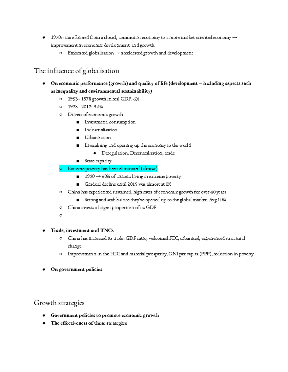 China CASE Study: Economic Transformation and Globalisation Impact ...
