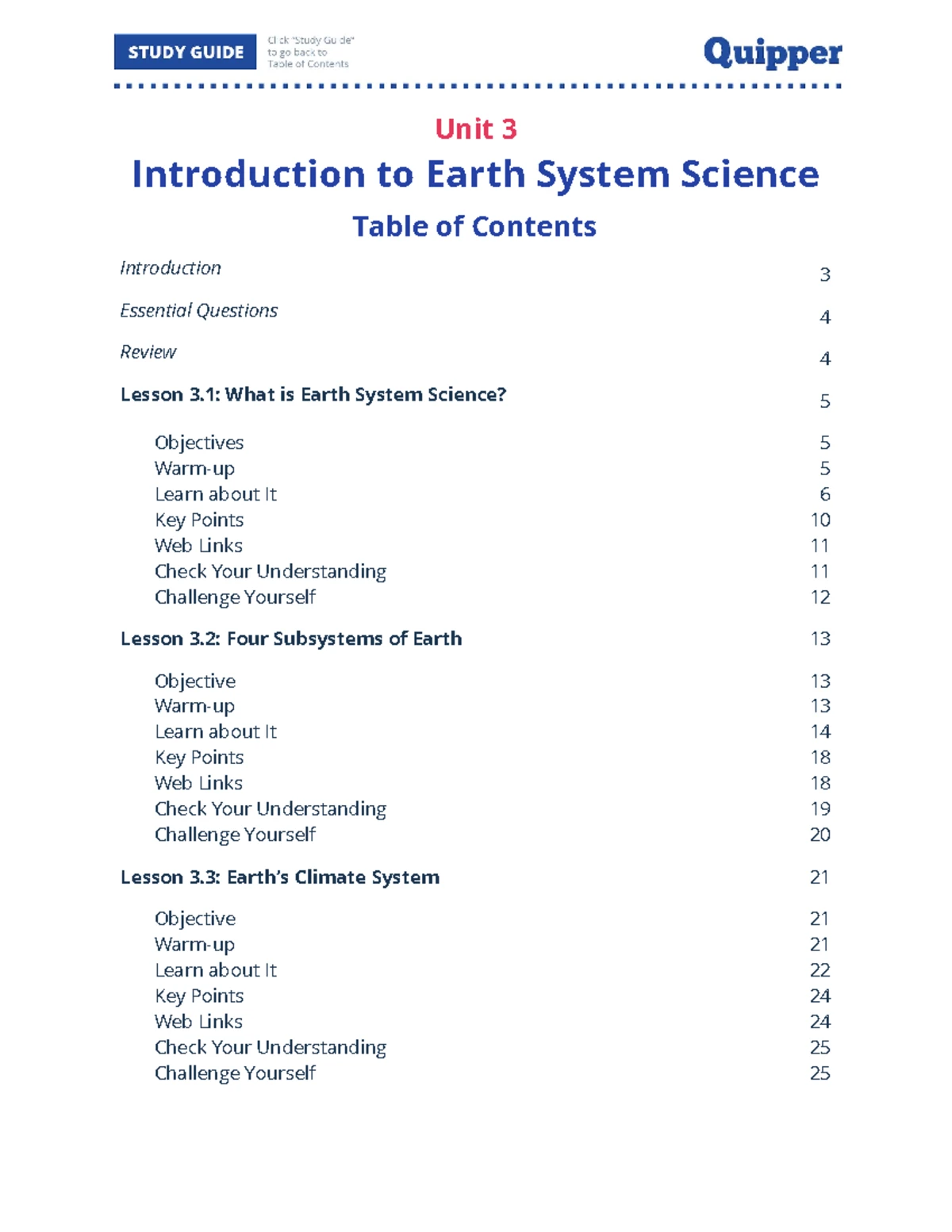 SHS-03-Earth-Science-Unit-3-Intro-to-Earth-System-Science-Guide - Studocu