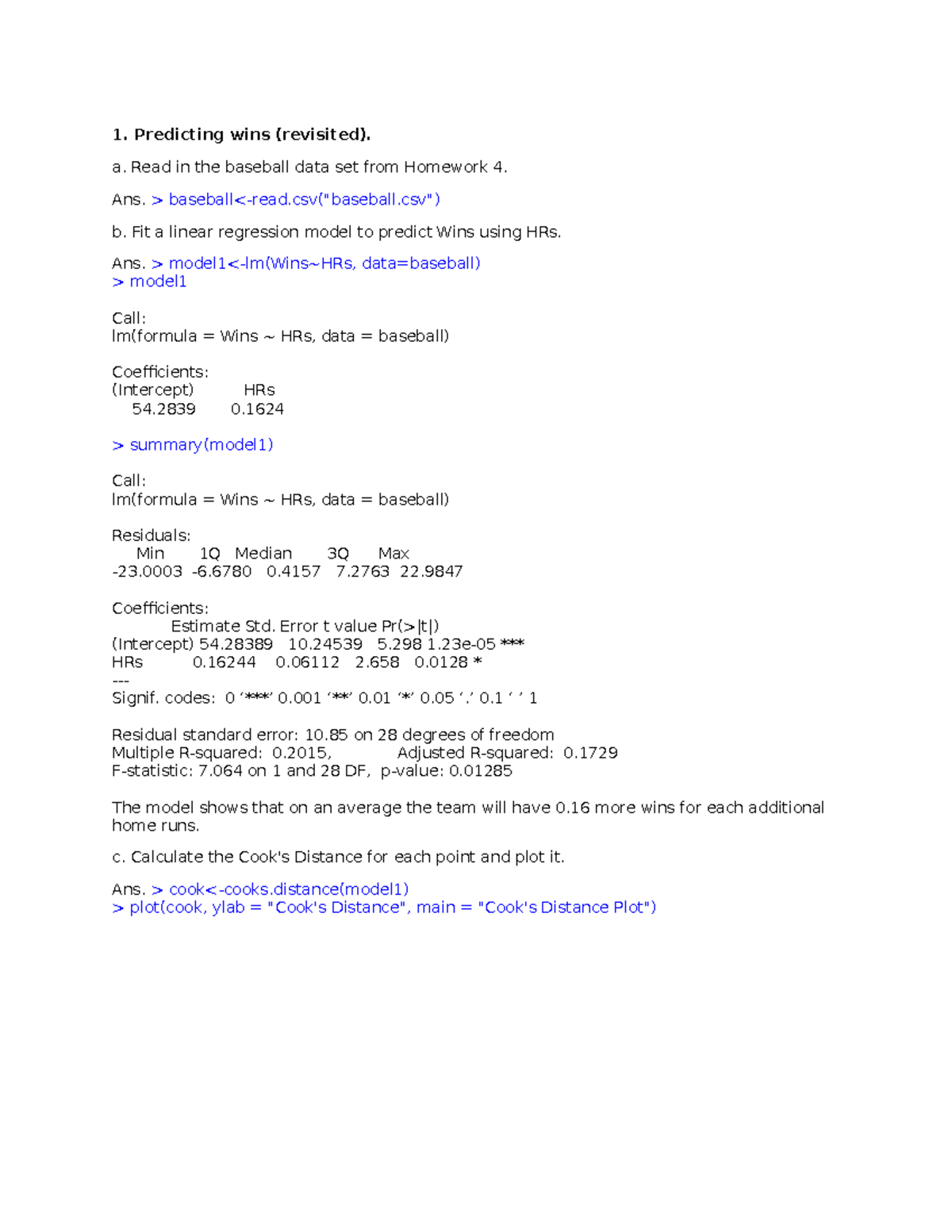 Homework 7 - R is a programming language and free software environment ...
