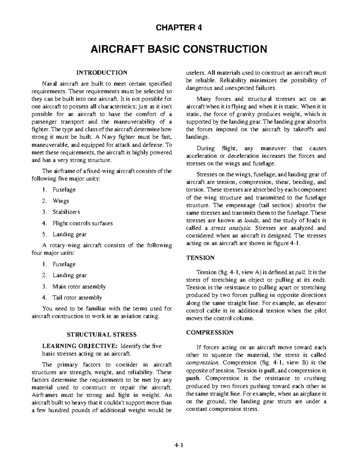 Basic Construction Principles of Aircraft Structures (AV-101 Chapter ...
