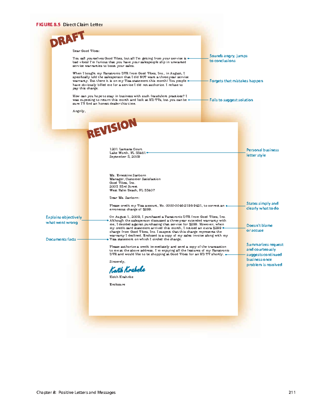 Direct Claim Letter Example for Chapter 8: Positive Letters - Studocu