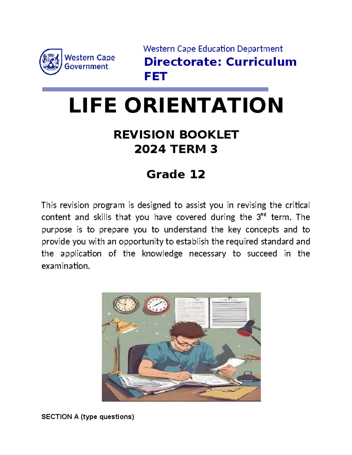 LO Revision Booklet Gr 12 Final Exam Preparation Term 3 & 4 - Studocu