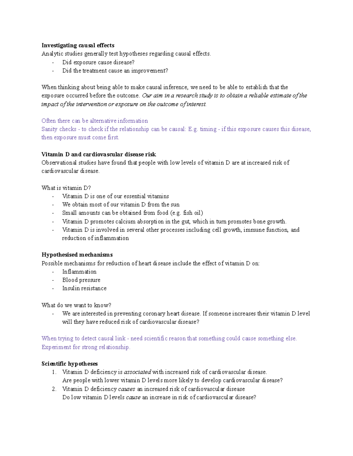 Lecture 6 - Causal Effects, Bias, Confounding, and Research Design ...