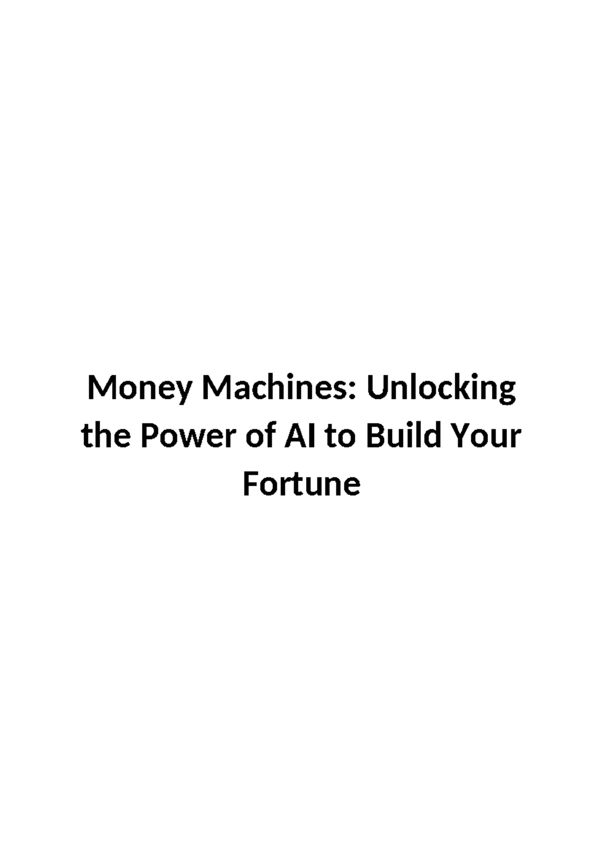 Book Kai Ni Chen - Money Machines: Unlocking the Power of AI to Build ...